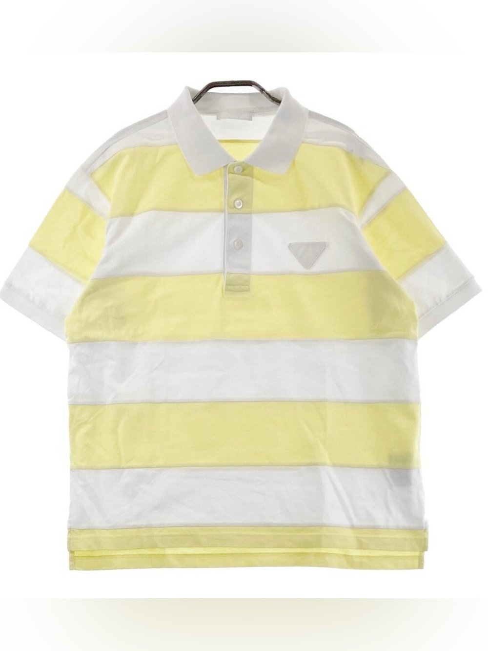 Prada Striped Collar Polo Shirt